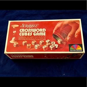 Vintage SCRABBLE Crossword Cubes game 1970s